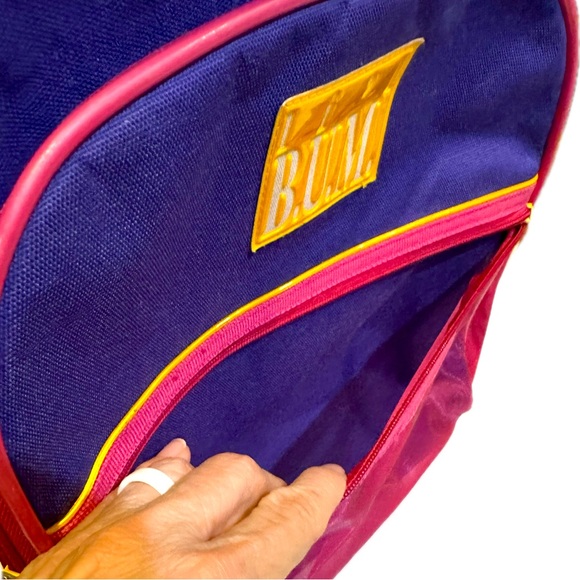 VTG Y2K LI’L BUM ROLLING BACKPACK SUITCASE LUGGAGE CHILDRENS KIDS PINK PURPLE - Picture 7 of 11